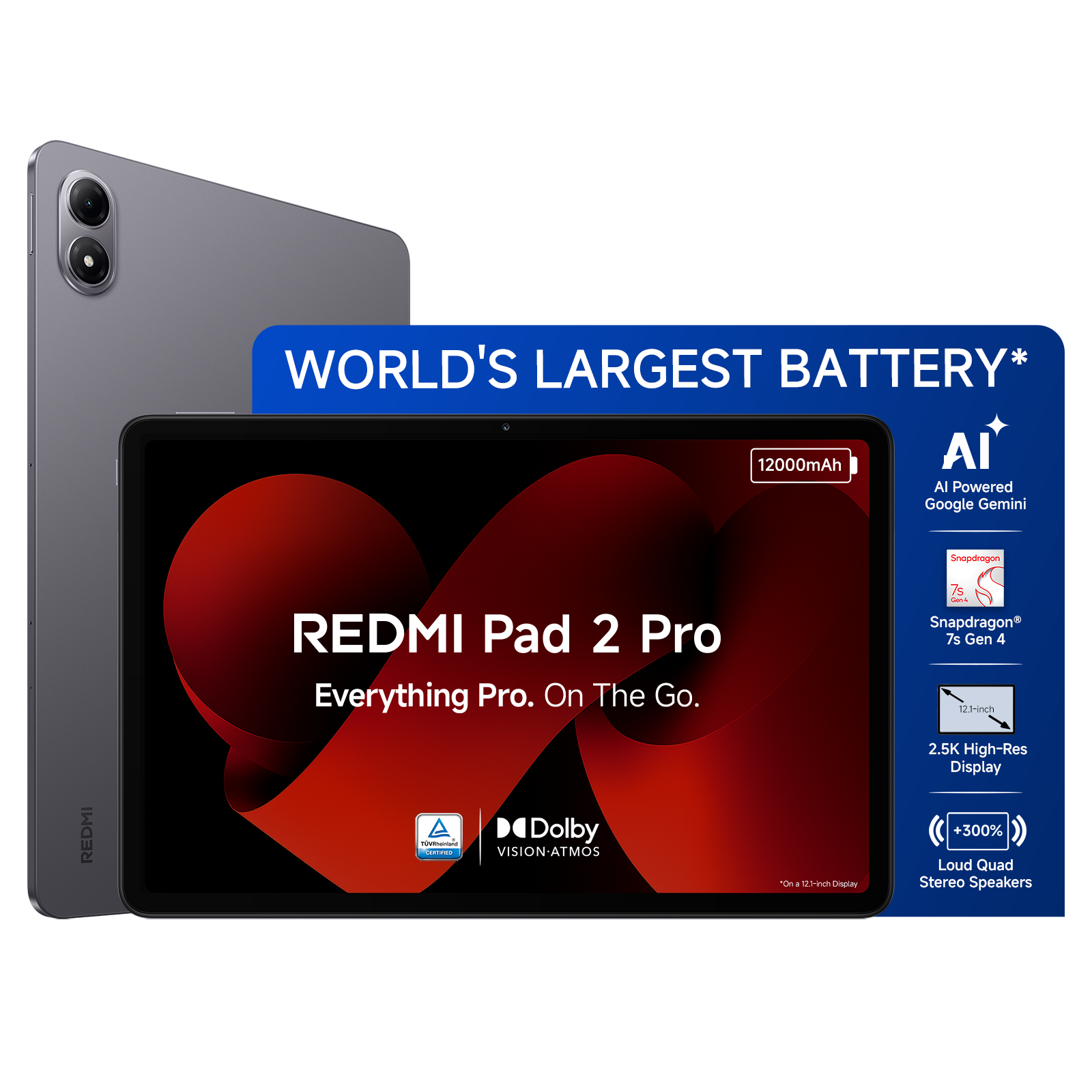 Redmi Pad 2 Pro 5G | Price & Specifications | Xiaomi India