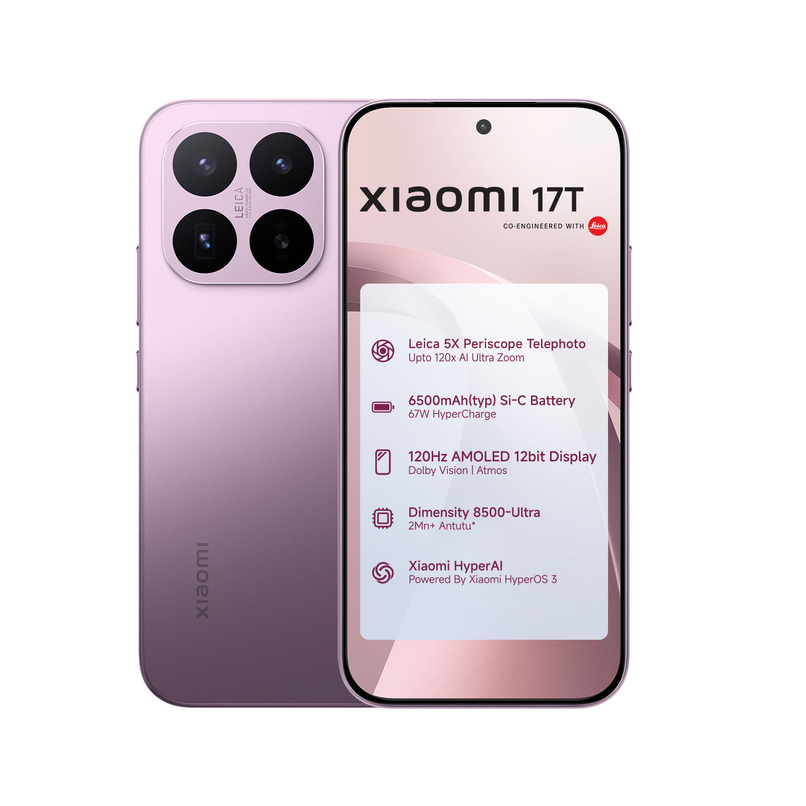 Xiaomi 17T 12 GB + 256 GB Violet