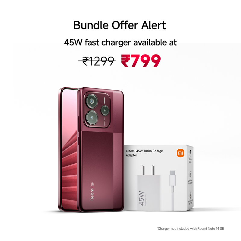 Redmi Note 14 SE 5G  6 GB 128 GB + Xiaomi 45W Turbo Charger