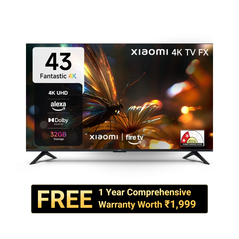 Xiaomi 4K LED TV FX Series 43 (108 cm) 43 + Mi Extended Warranty TV 1 year