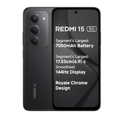 Redmi 15 5G Midnight Black 6 GB + 128 GB