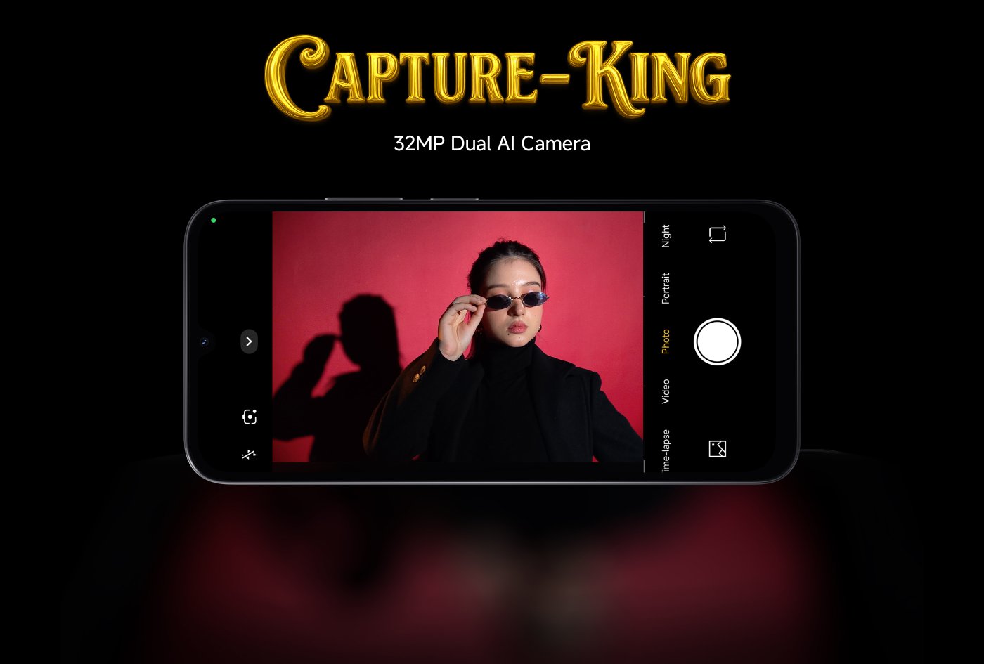 An advertisement featuring the "Multitas-King" processor, highlighting its octa-core and 5G capabilities. The processor is depicted with glowing edges, set against a dramatic background that suggests speed and performance. Text indicates it is the "Segment's Fastest Processor."