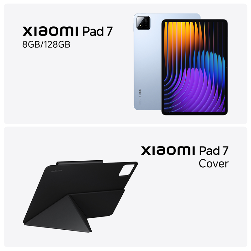 Xiaomi Pad 7 8 GB 128 GB + Xiaomi Pad 7 Cover Black