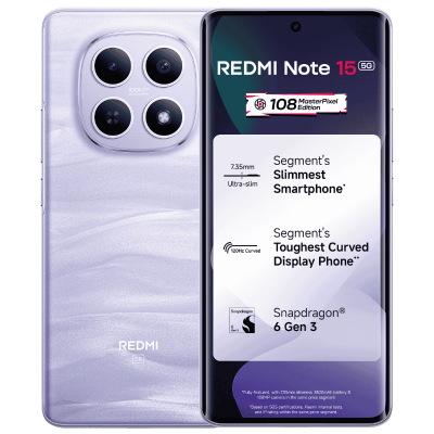 Redmi Note 15 5G Mist Purple 8 GB + 128 GB
