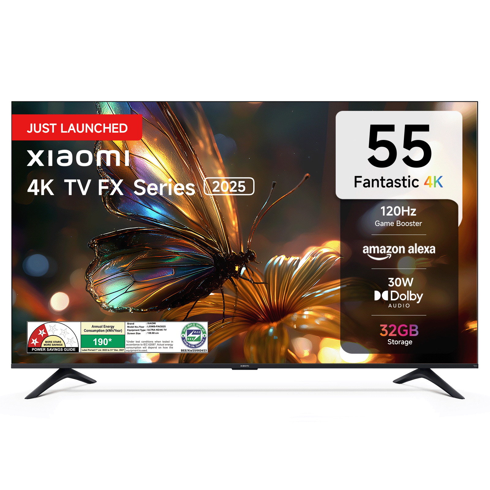 Xiaomi 4K LED TV FX Series 55 + Mi TV Extended Warranty(1 year)