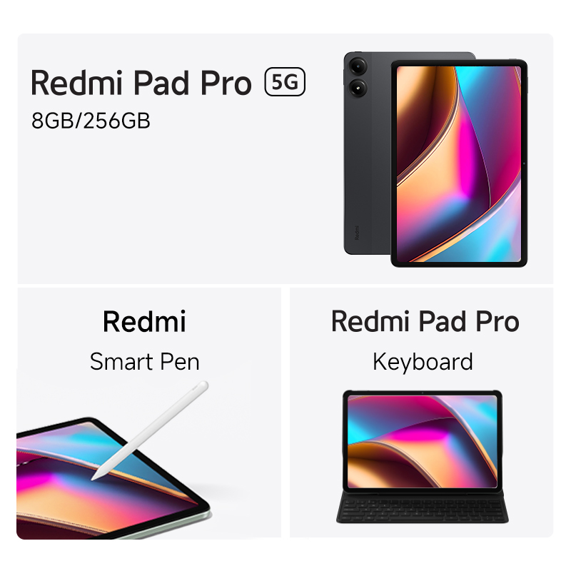 Redmi Pad Pro 5G 8GB 256GB + Redmi Smart Pen + Redmi Pad Pro Keyboard