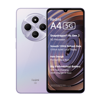 Redmi A4 5G 4 GB + 64 GB Sparkle Purple