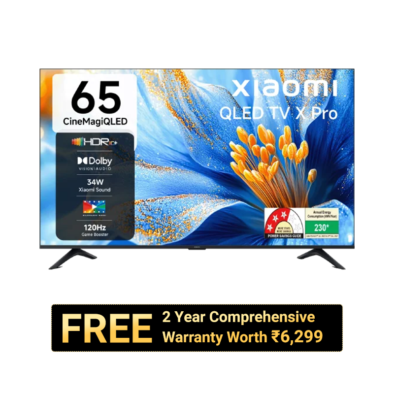 Xiaomi QLED TV X Pro 65 2025  + Mi Extended Warranty TV 2 year