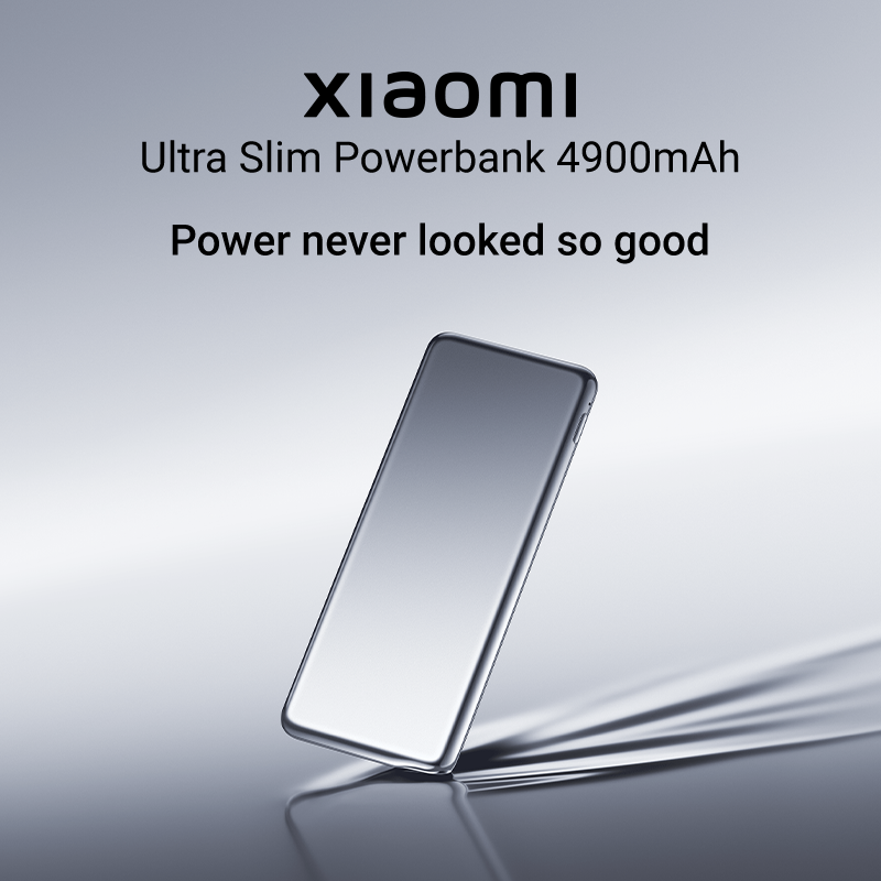 Xiaomi Ultra Slim Power Bank 4900 mAh Space Gray 4900mAh