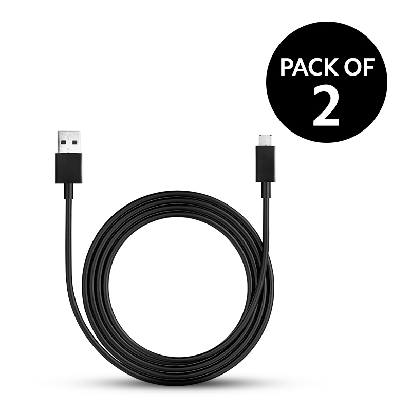 Mi USB Cable 120cm Black (Pack of 2)