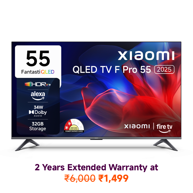 Xiaomi Smart QLED TV F Pro 55 2025 + Mi TV Extended Warranty (2 Year)