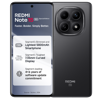 Redmi Note 15 SE 5G Carbon Black  6 GB + 128 GB