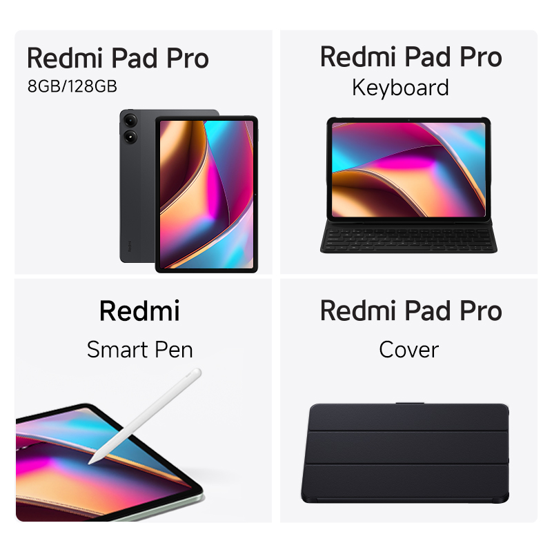 Redmi Pad Pro 5G  8 GB 128 GB + Keyboard + Smart Pen + Cover