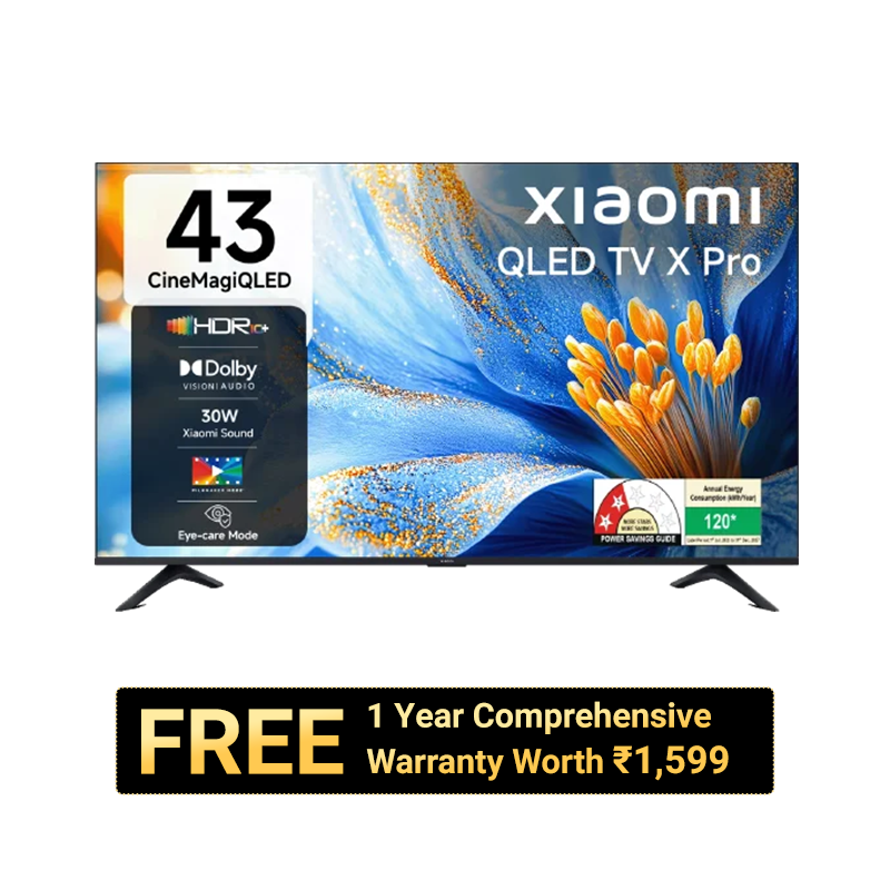 Xiaomi QLED TV X Pro 43 2025 + Mi Extended Warranty TV 1 year