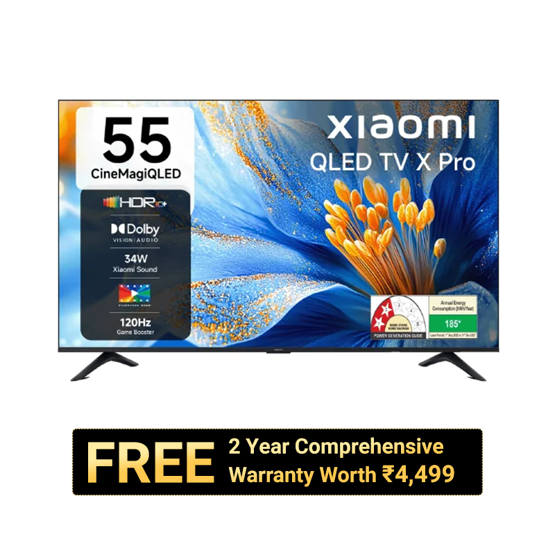 Xiaomi QLED TV X Pro 55 2025  + Mi Extended Warranty TV 2 year