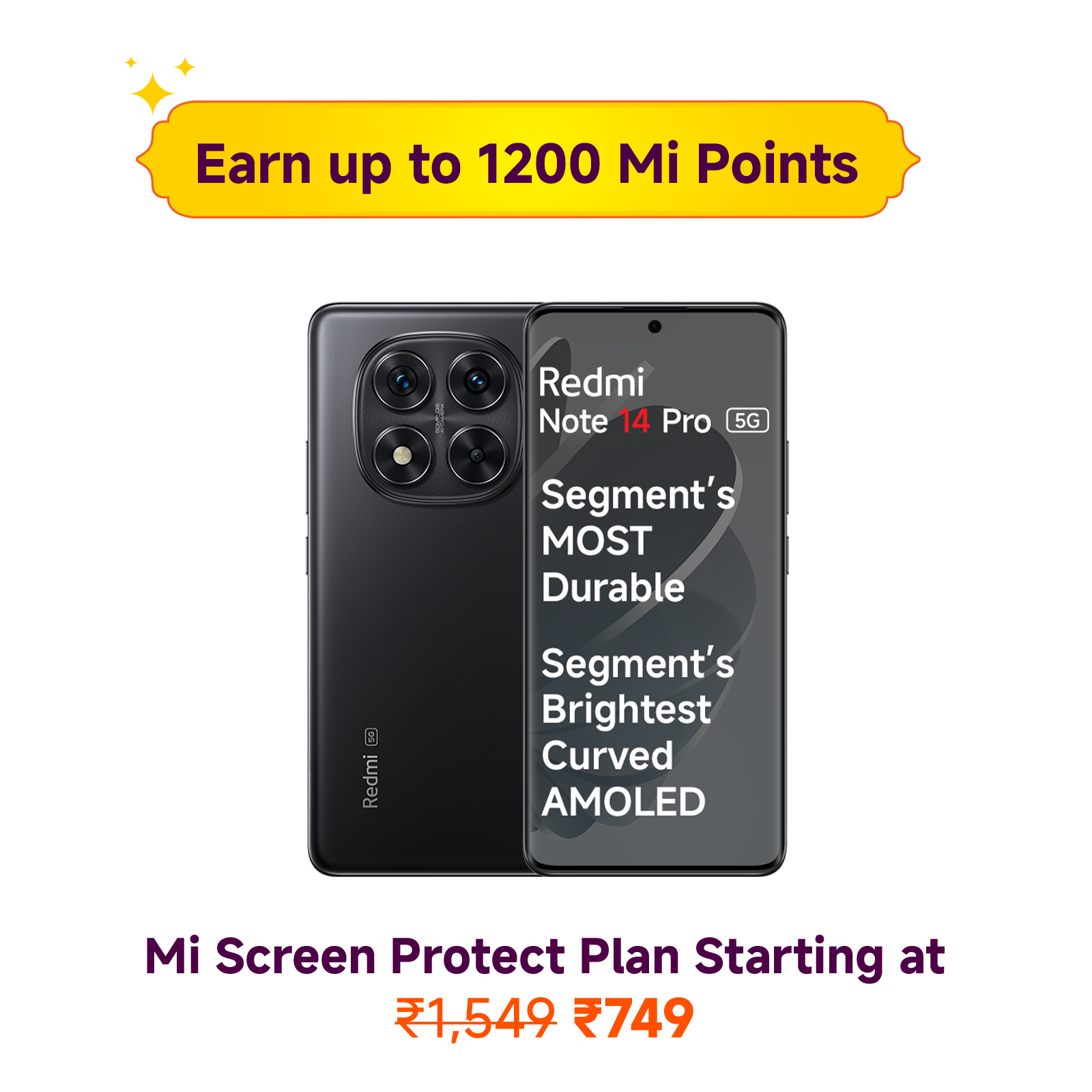 Redmi Note 14 Pro 5G Titan Black 8 GB + 128 GB