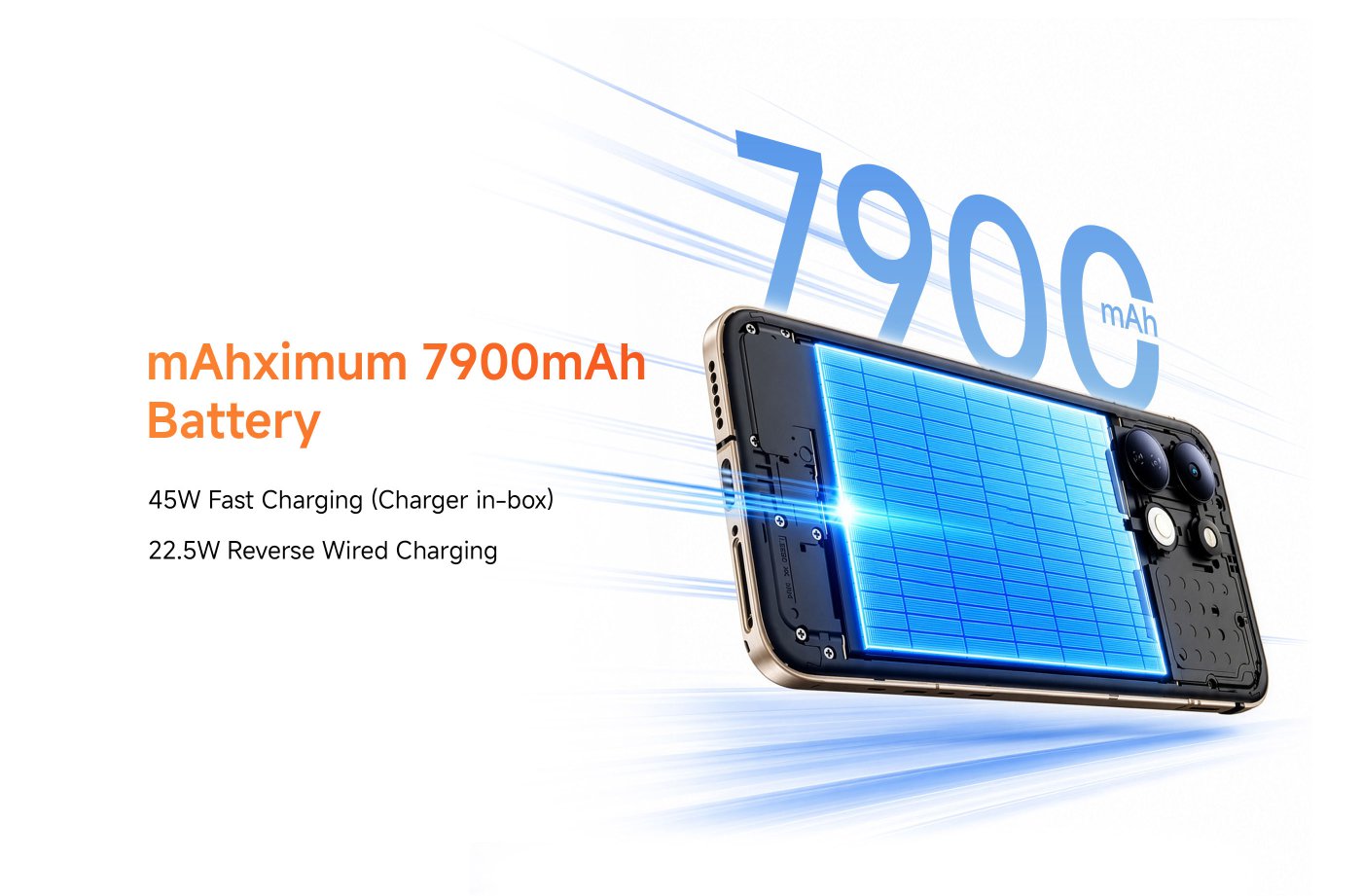 A promotional image showcasing three different colored REDMI 17 5G smartphones, emphasizing its 7900mAh battery capacity, and announcing the launch on September 3rd. The background features vibrant colors and design elements.