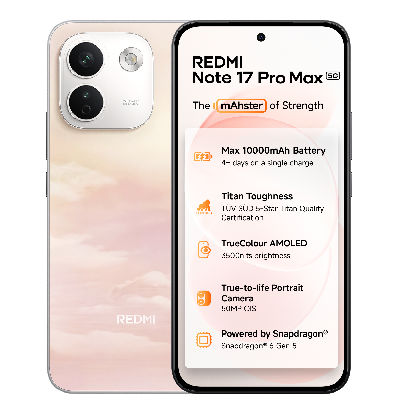 REDMI Note 17 Pro Max 5G Secret Sunrise 8 GB + 256 GB