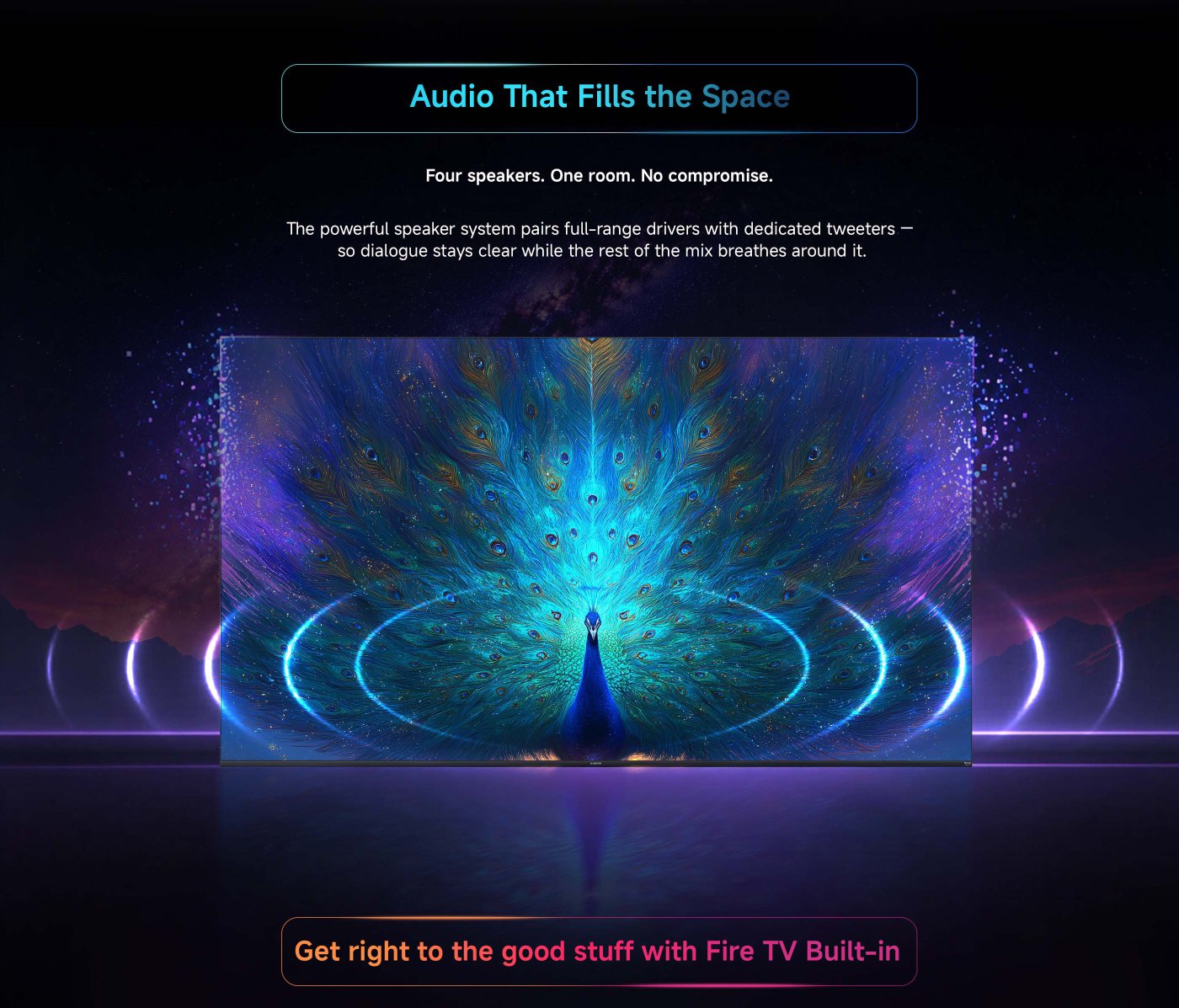 The promotional image for the Xiaomi TV FX Mini LED series showcases the television and its features, including the words "QD Mini LED" and "QUANTUM MAGIQ." The background features a golden gradient, and the TV screen displays vibrant images. It is set to be released on June 4, 2026.