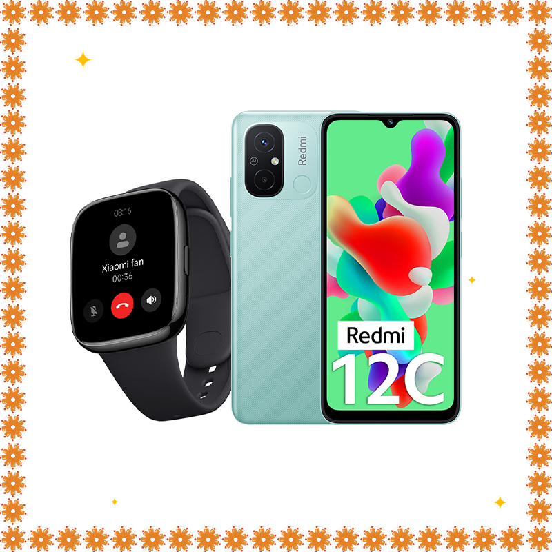 Redmi 12C 4GB 64GB + Redmi Watch 3 Active