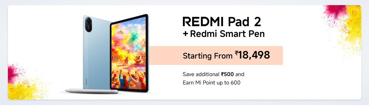 Redmi Note 14 Pro 5G series smartphones start at ₹21,999, and you can save ₹4,999 now. Get a free Redmi headset with your purchase.