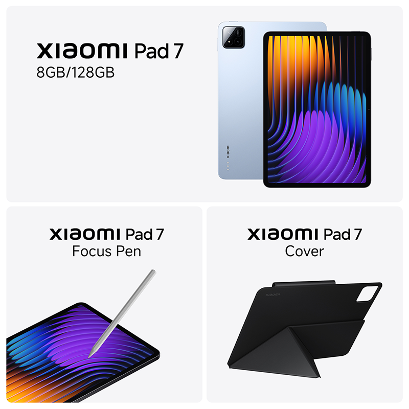 Xiaomi Pad 7 8GB 128GB + Xiaomi Focus Pen + Xiaomi Pad 7 Cover Black