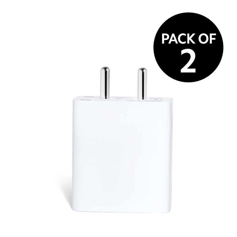 Mi 33W SonicCharge 2.0 Charger White (Pack of 2)