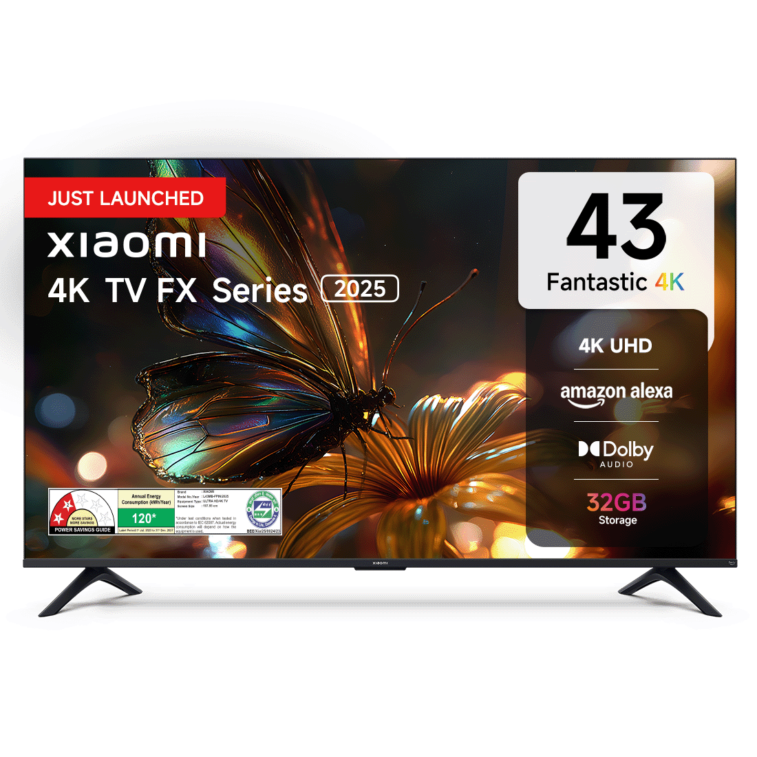 Xiaomi 4K LED TV FX Series 43 + Mi TV Extended Warranty (1 year)