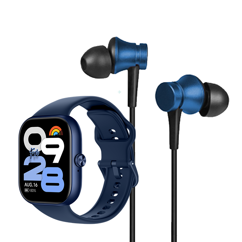 Redmi Watch Move + Mi Earphones Basic (with in-built mic)