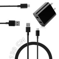 Mi 18W Dual Port Charger + Mi USB Cable 120cm Black (LM) + Mi USB Type C  Cable 