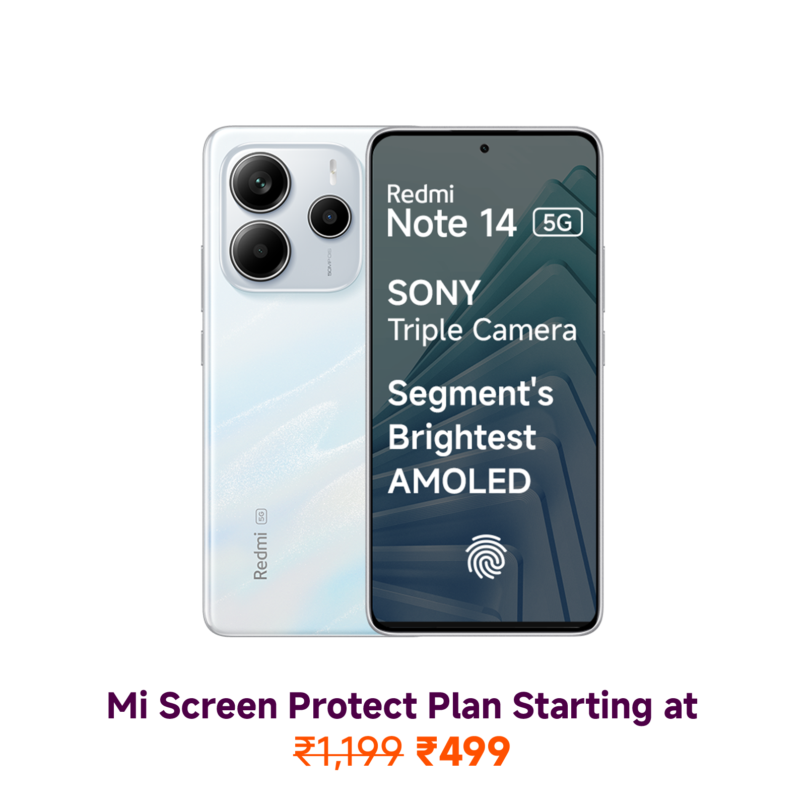 Redmi Note 14 5G Mystique White 6 GB + 128 GB