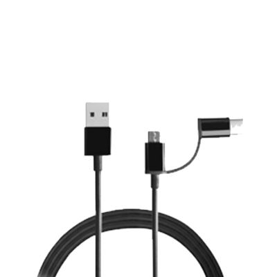 Mi 2-in-1 USB Cable (Micro USB to Type C) 100cm Black