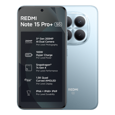 Redmi Note 15 Pro+ 5G Mirage Blue 8 GB + 256 GB