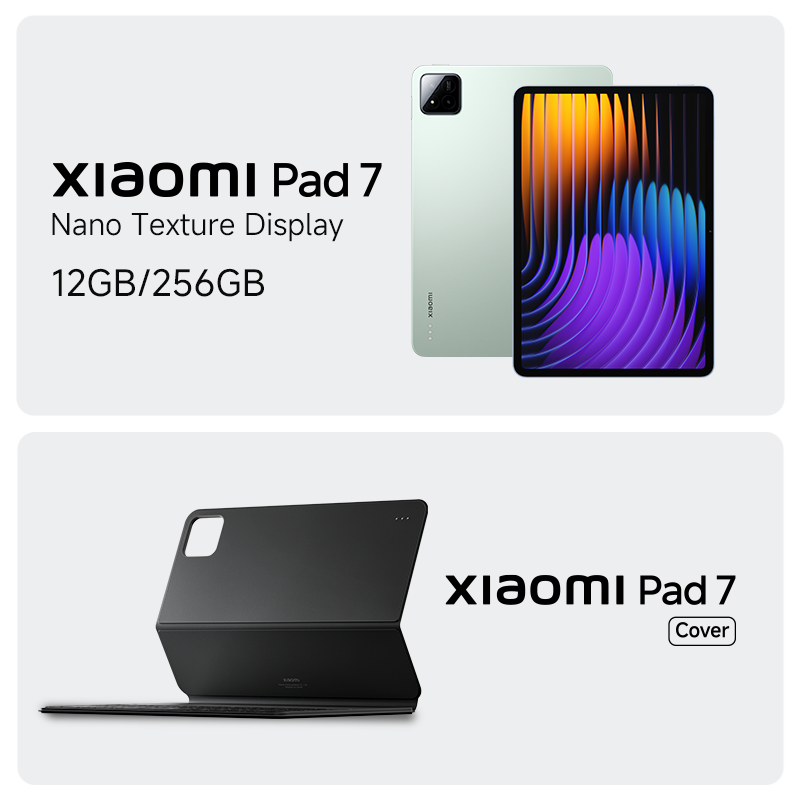 Xiaomi Pad 7 Nano Texture Display12GB 256GB + Xiaomi Pad 7 Cover