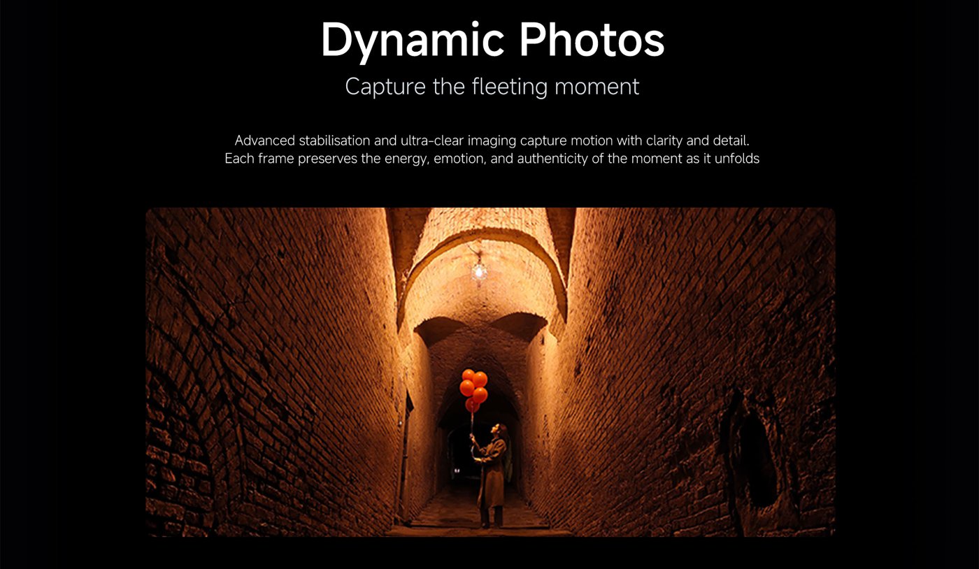 It showcases four sample night photography images, highlighting the night shooting capabilities of the Xiaomi 17 camera. Each photo displays different light and shadow effects and details, along with camera parameters, demonstrating its performance in low-light environments. The overall design emphasizes the natural colors and detail retention in night photography.