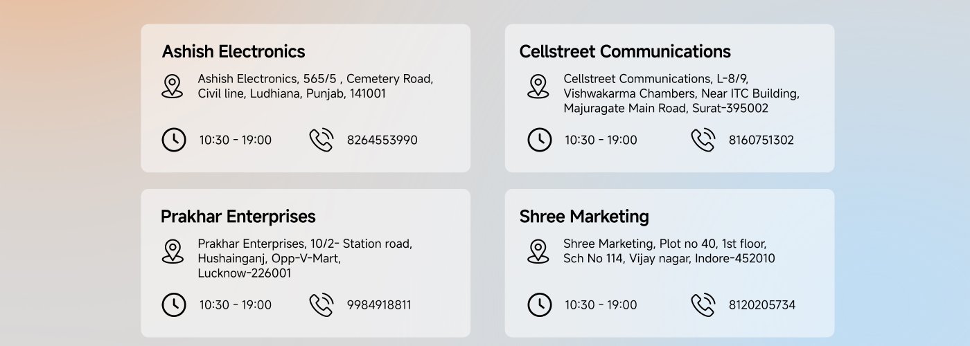 Showcased multiple famous buildings, with the backdrop of a sunset sky, the text prominently highlights "Our Premium Service Center."