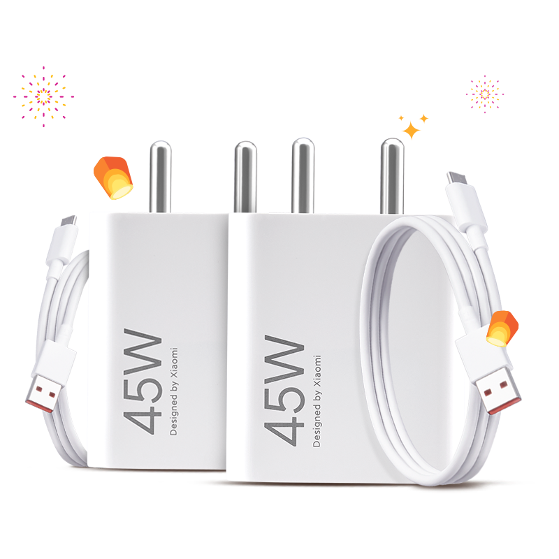 Xiaomi 45W Turbo Charger + Xiaomi 45W Turbo Charger
