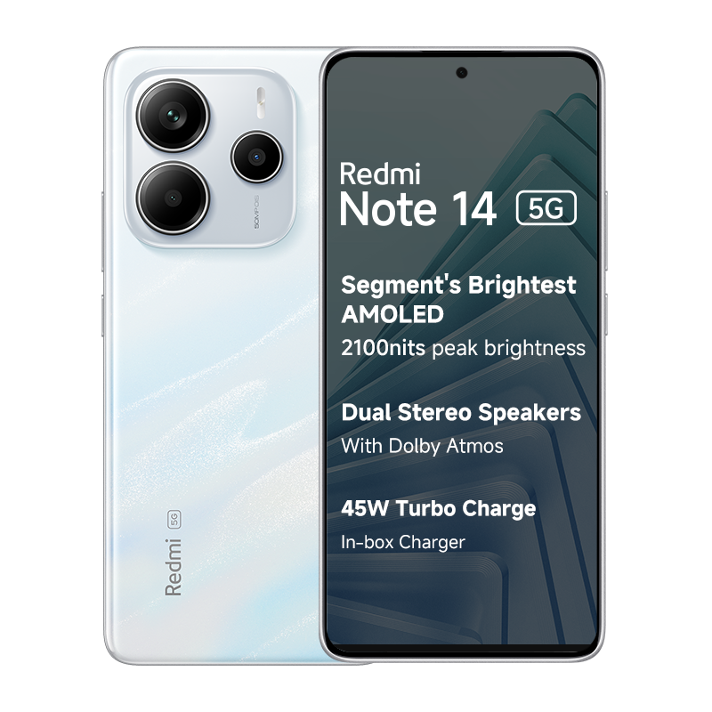 Redmi Note 14 5G Mystique White 6 GB + 128 GB